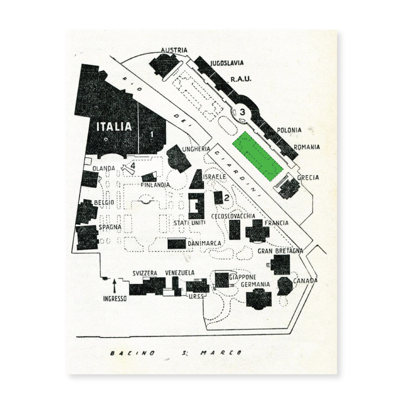Installation in Venice site plan